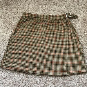 john galt plaid skirt